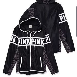 Vs pink cheetah/leopard anorak NWT
